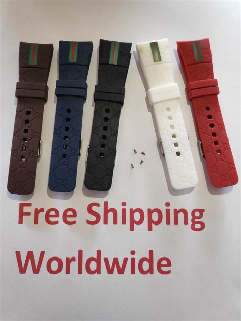 gucci digital watch rubber strap|gucci detachable shoulder strap replacement.